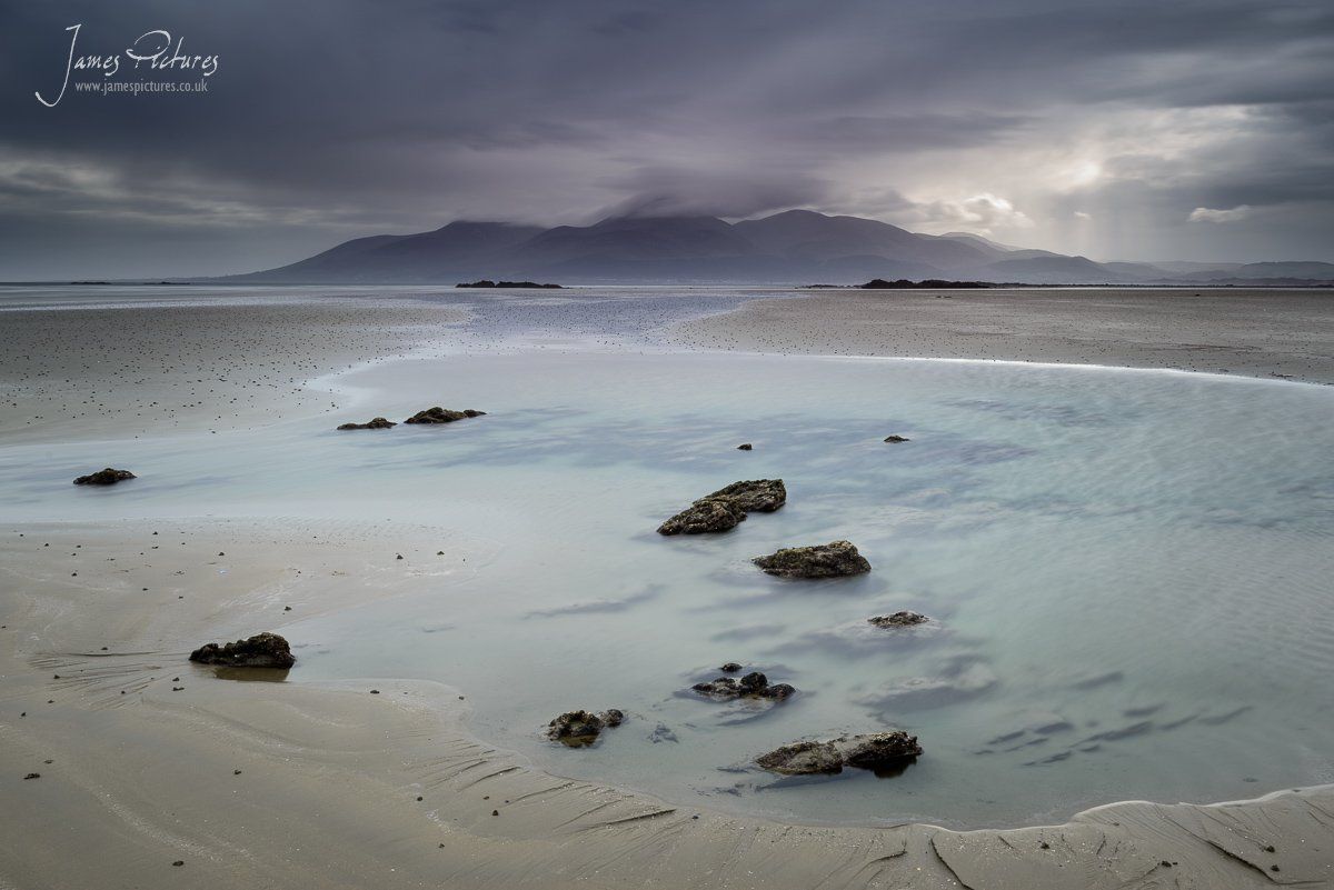 Tyrella Beach is located in Dundrum Bay, Downpatrick, Northern Ireland and is a wonderful quite sandy beach overlooking the Mourne Mountains.