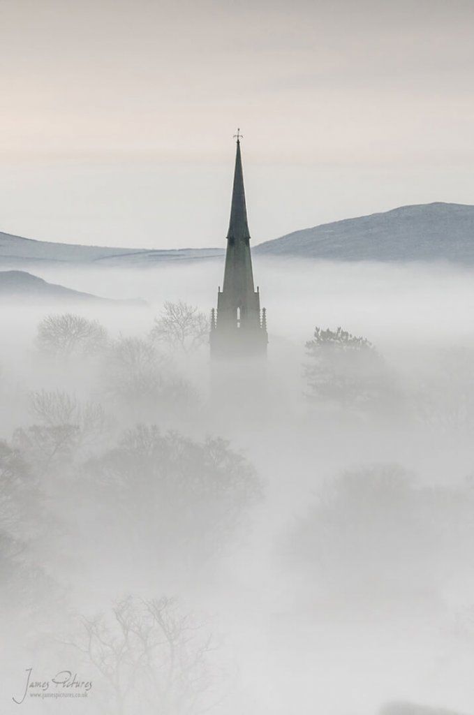 Butterton Church in the Mist