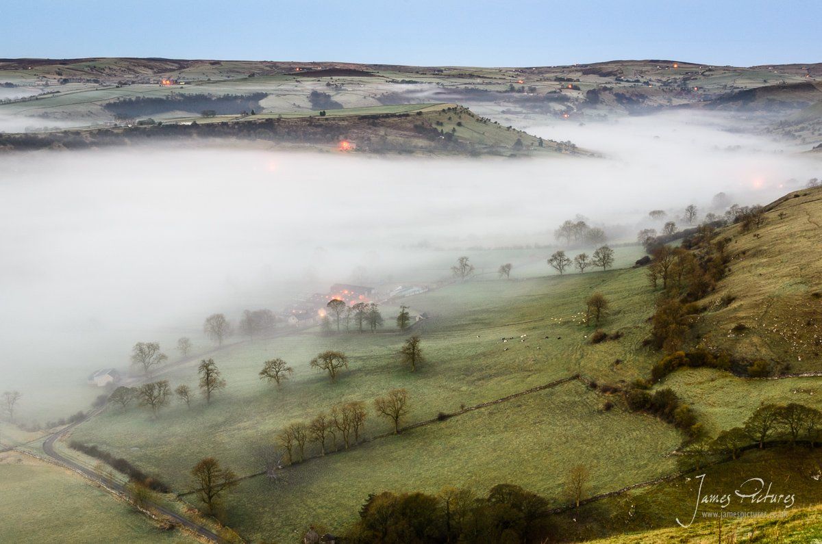 Mist Lingering In The Upper Dove Valley