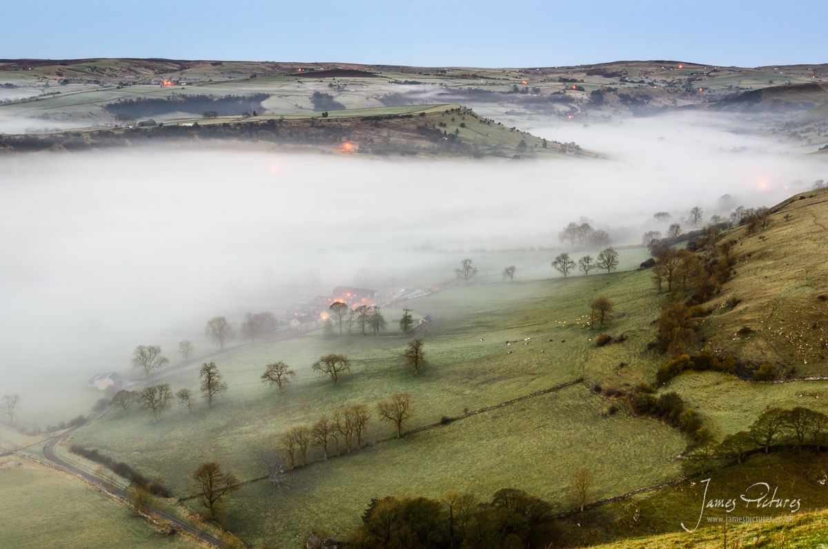 Mist Lingering In The Upper Dove Valley