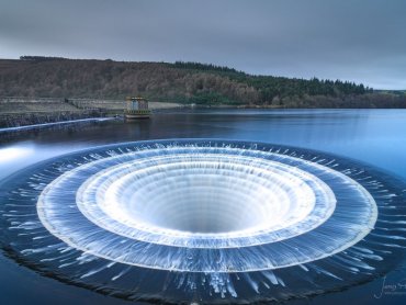 Plughole At Ladybower Reservoir