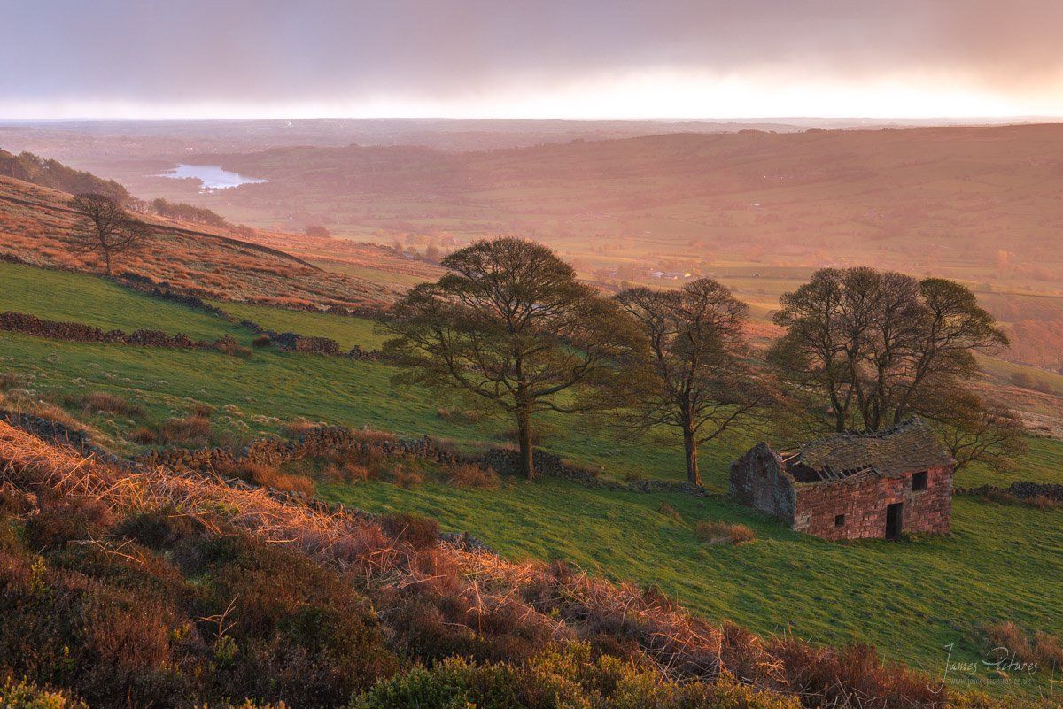 Roach End Barn At Sunset