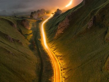 Winnats Pass Light Trails
