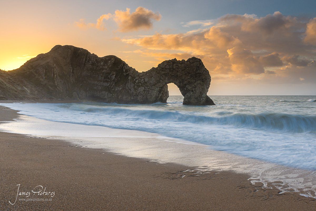 Durdle Door on the Jurassic Coast at Sunrise