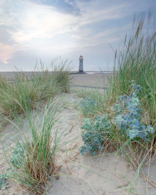 A view though the sand dunes at Talacre