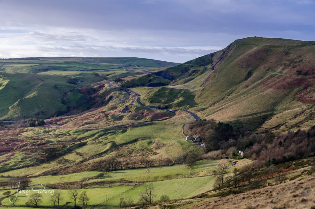 Taken from Hollins Cross as the sun rises from my left, casting some lovely light onto Mam Tor