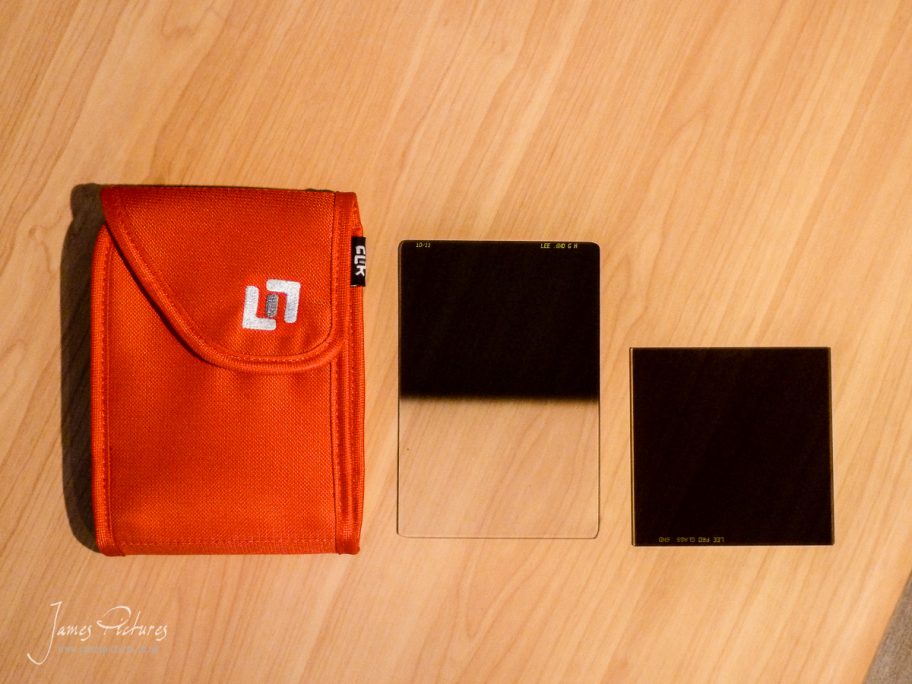 The CliK Filter Holder with a 150x100 and 100x100 Filter side by side comparison.