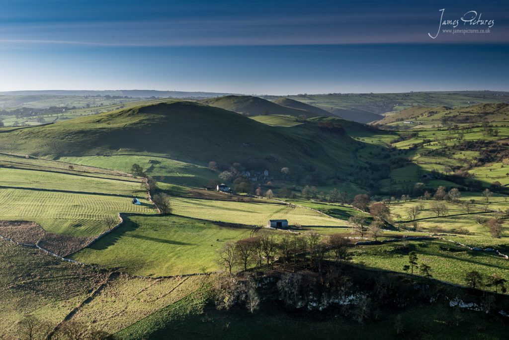 Looking out over to Gratton Hill from Wolfscote Hill in the Peak District