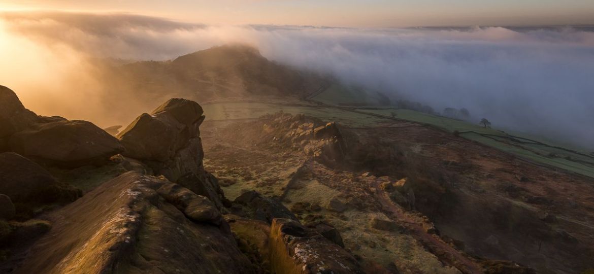 A cloud inversion at The Roaches