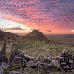 Red Sky Above Chrome Hill