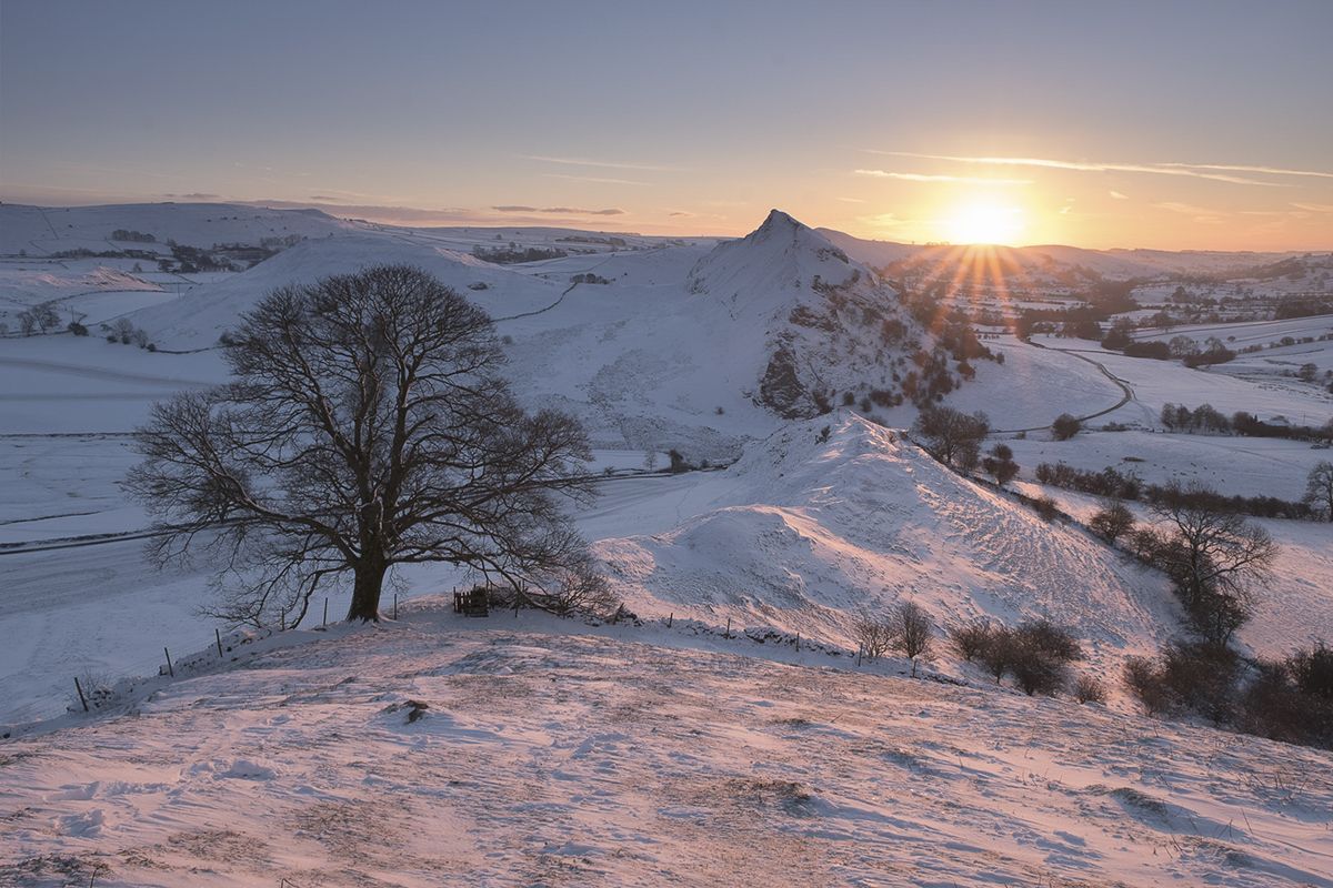 Chrome Hill Snow Sunrise