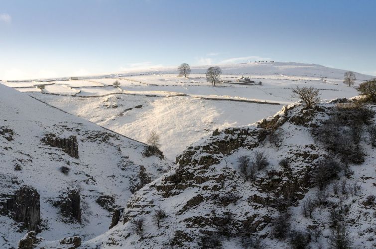 Wolfscote Dale under snow