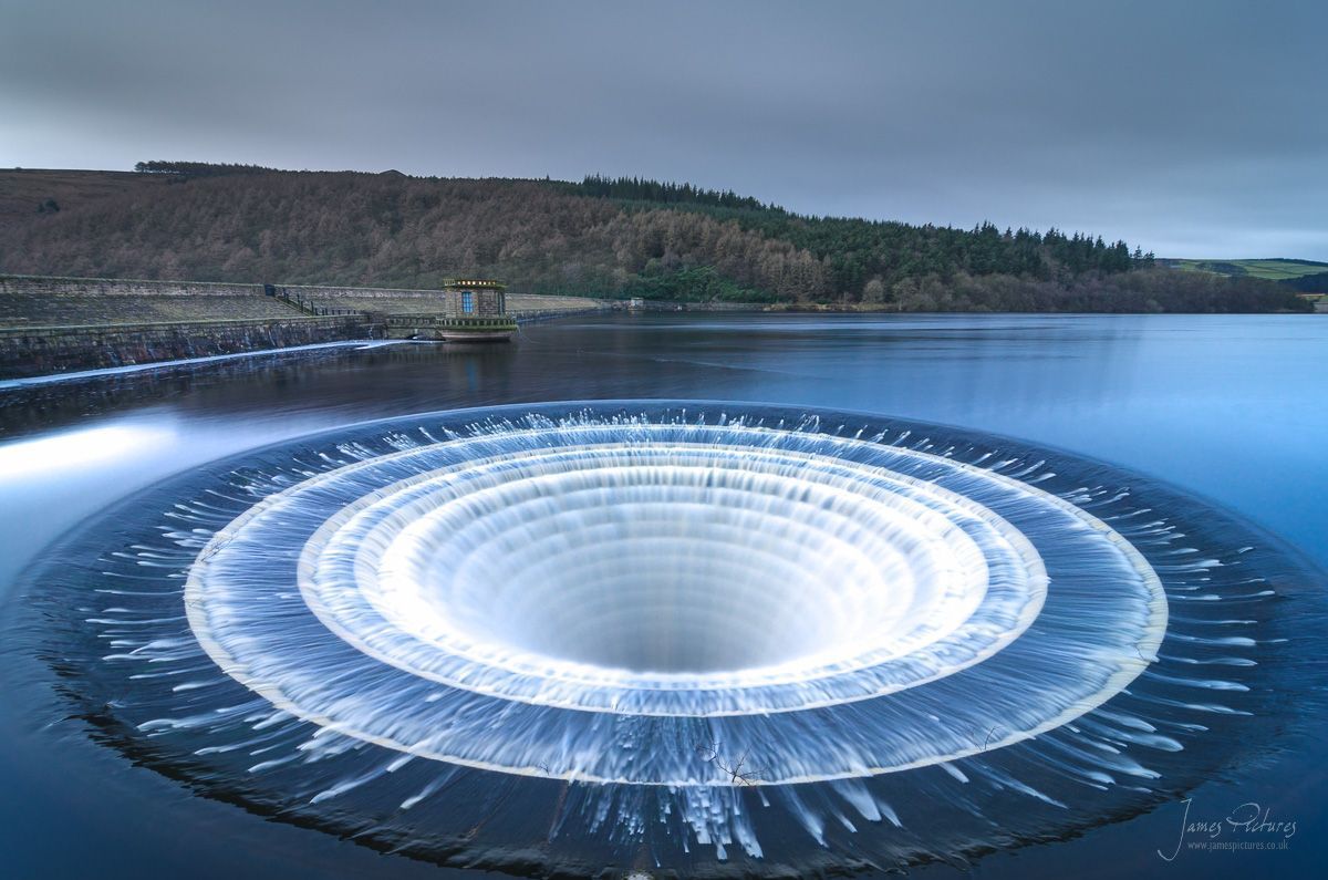 Plughole At Ladybower Reservoir
