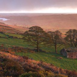 Roach End Barn At Sunset