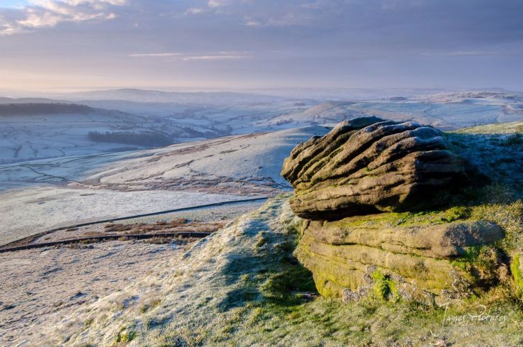 The Gritstone On The Summit Of Shutlingsloe