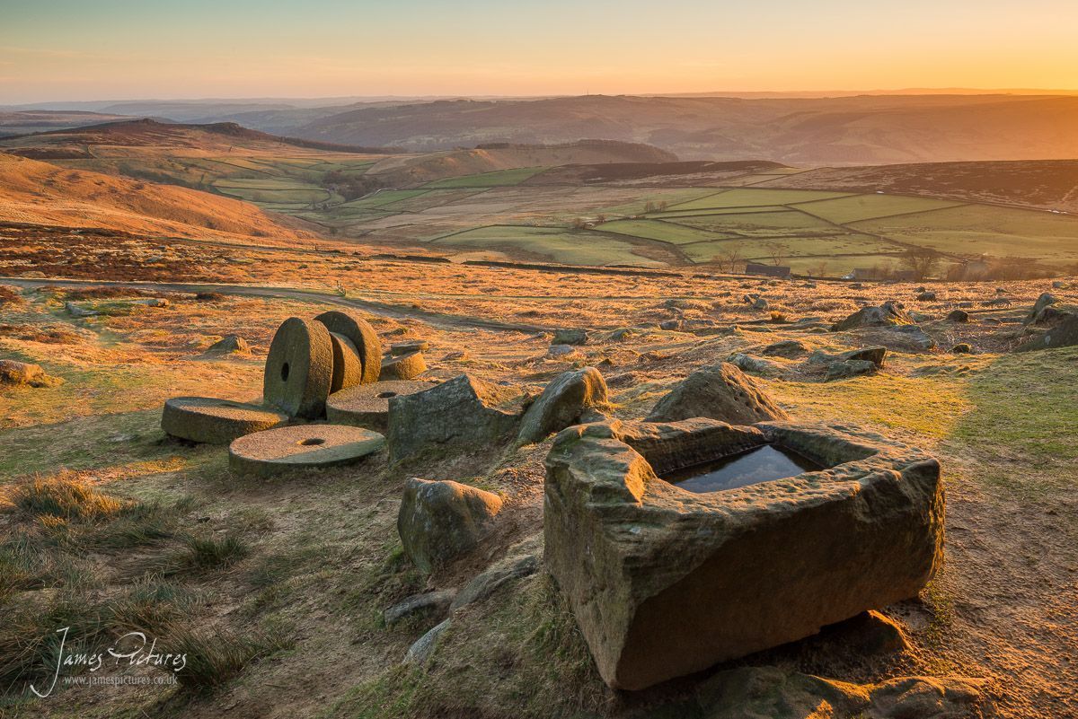 Stanage Edge Trough And Millstones