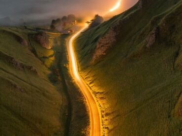 Winnats Pass Light Trails