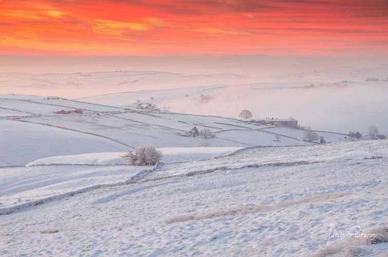 Peak District Winter Scene