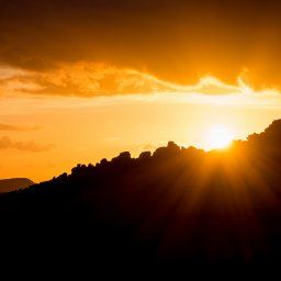 The Roaches at Sunset