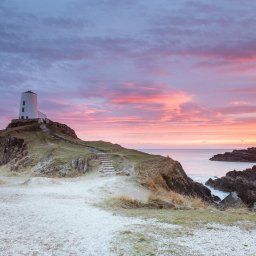 Llanddwyn Island sky turns a stunning vibrant red, the island is a stunning you can spend all day there.