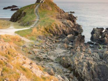 The stunning Twr Mawr Lighthouse at sunset